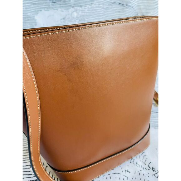 Celine Cuir Triomphe Small Calfskin Leather Bucket Crossbody Bag - Picture 2 of 12